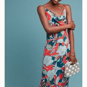NWT Anthropologie Floral Slip Dress